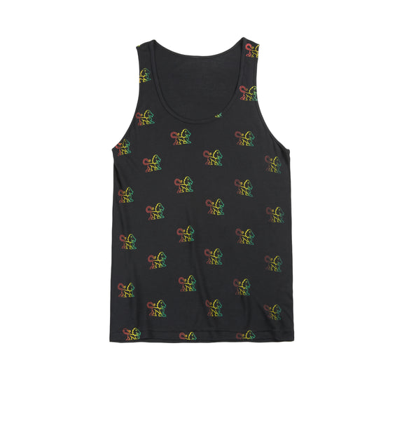 Lion Multi Repeat Tank - Black