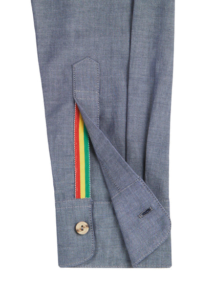 Slim Button Down - Dark Chambray