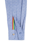 Slim Button Down - Blue Dobby