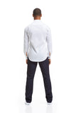 Slim Button Down - White Chambray