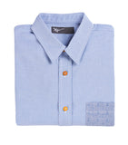 Short Sleeve Button Down - Blue Chambray