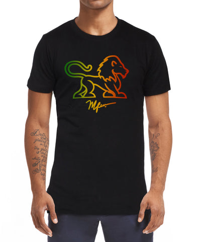 Full Body Lion T-Shirt - Black