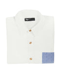 Slim Button Down - White Chambray
